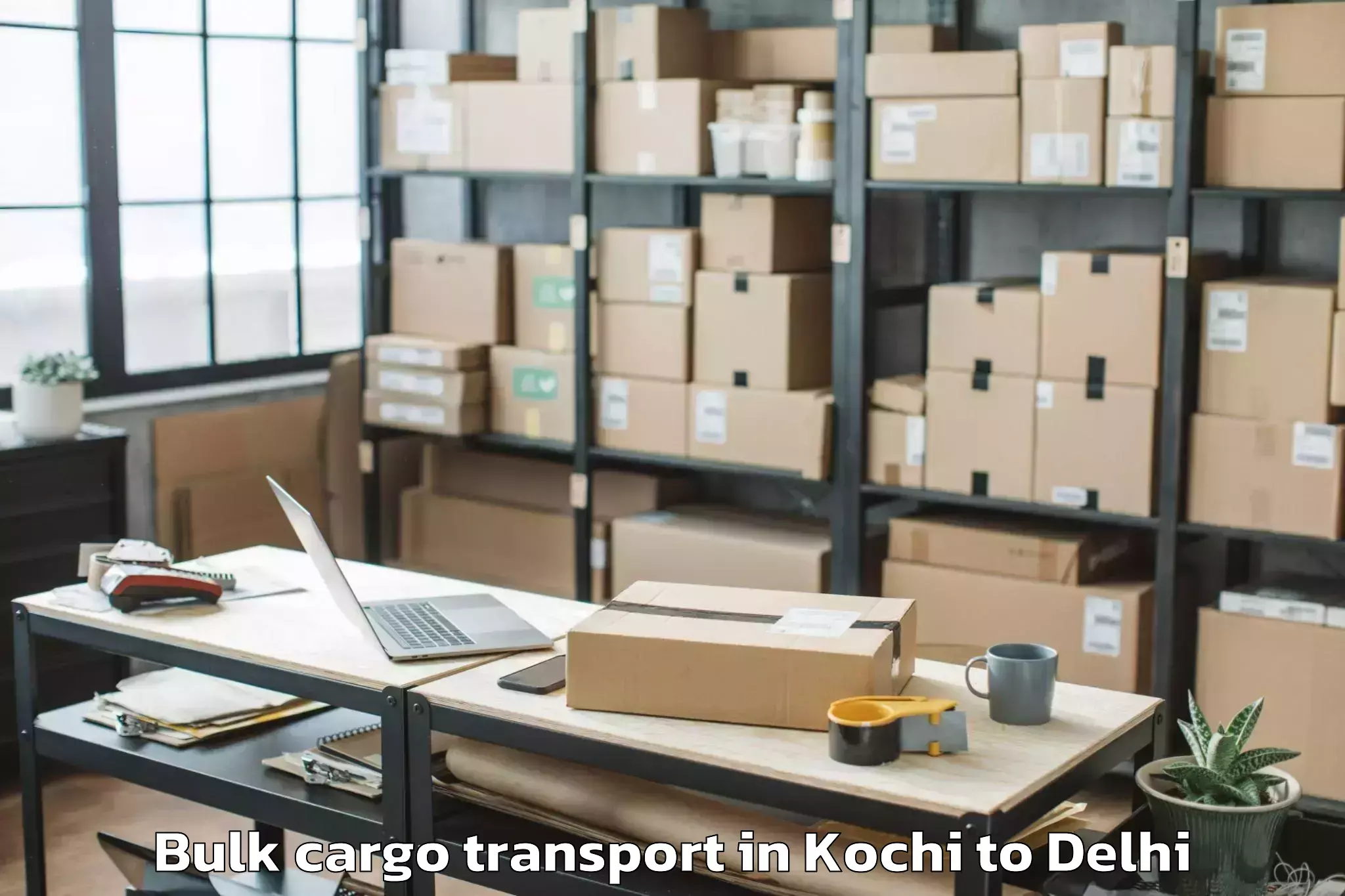 Book Kochi to Defence Colony Bulk Cargo Transport Online